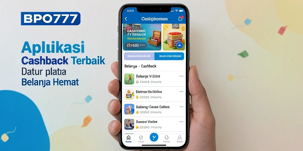 Tampilan antarmuka BPO777 yang memudahkan pengguna untuk mendapatkan cashback.