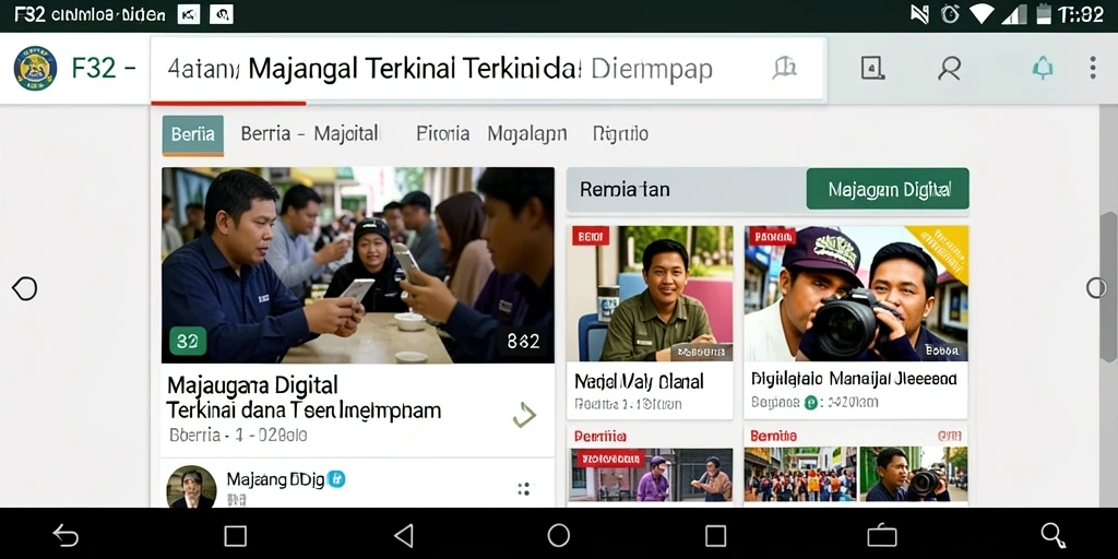 Tampilan antarmuka F32 yang menarik dan mudah digunakan.