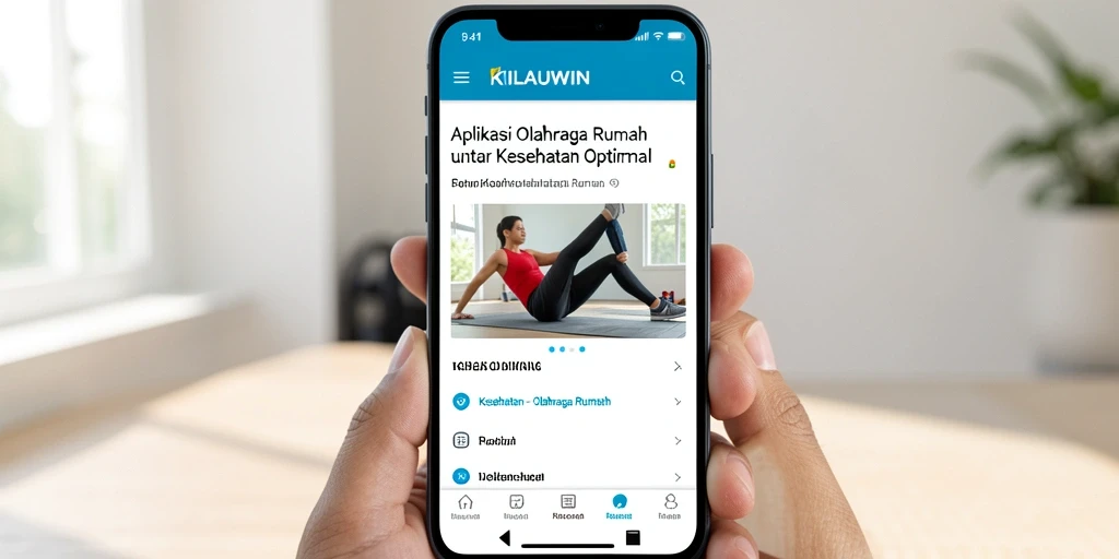 Antarmuka pengguna yang intuitif untuk olahraga di rumah.