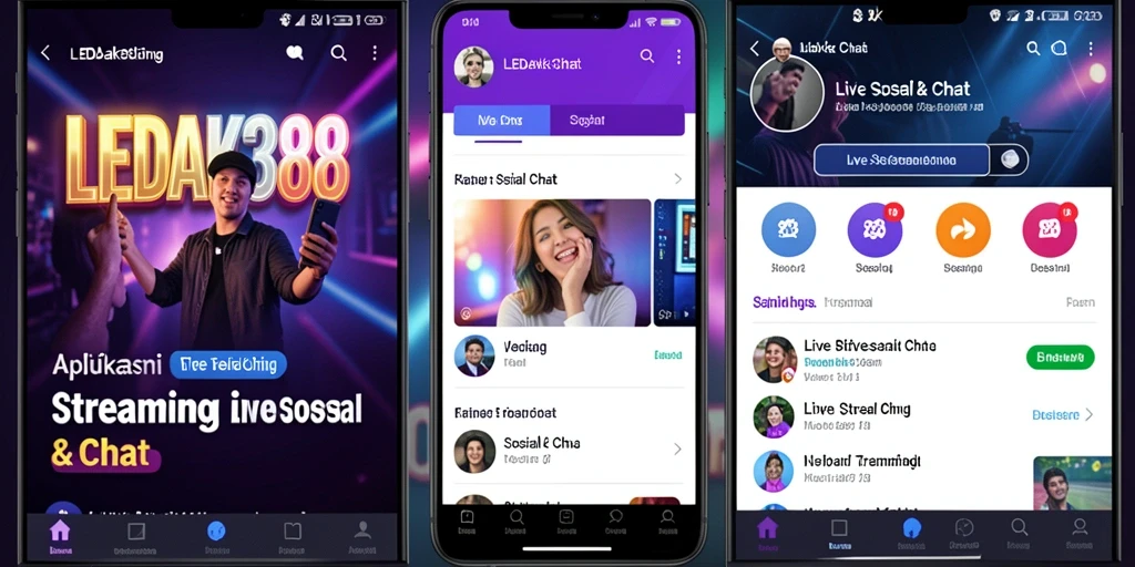 Antarmuka LEDAK388 yang menarik untuk pengalaman Live Streaming.