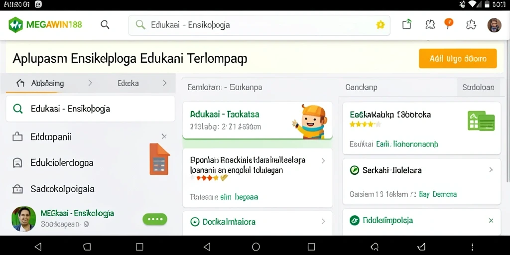 Tampilan antarmuka MEGAWIN188 yang ramah pengguna untuk belajar.