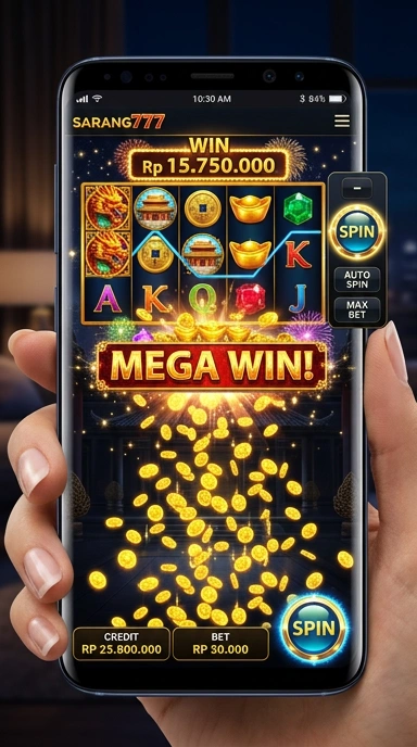 sarang777 tampilan beranda